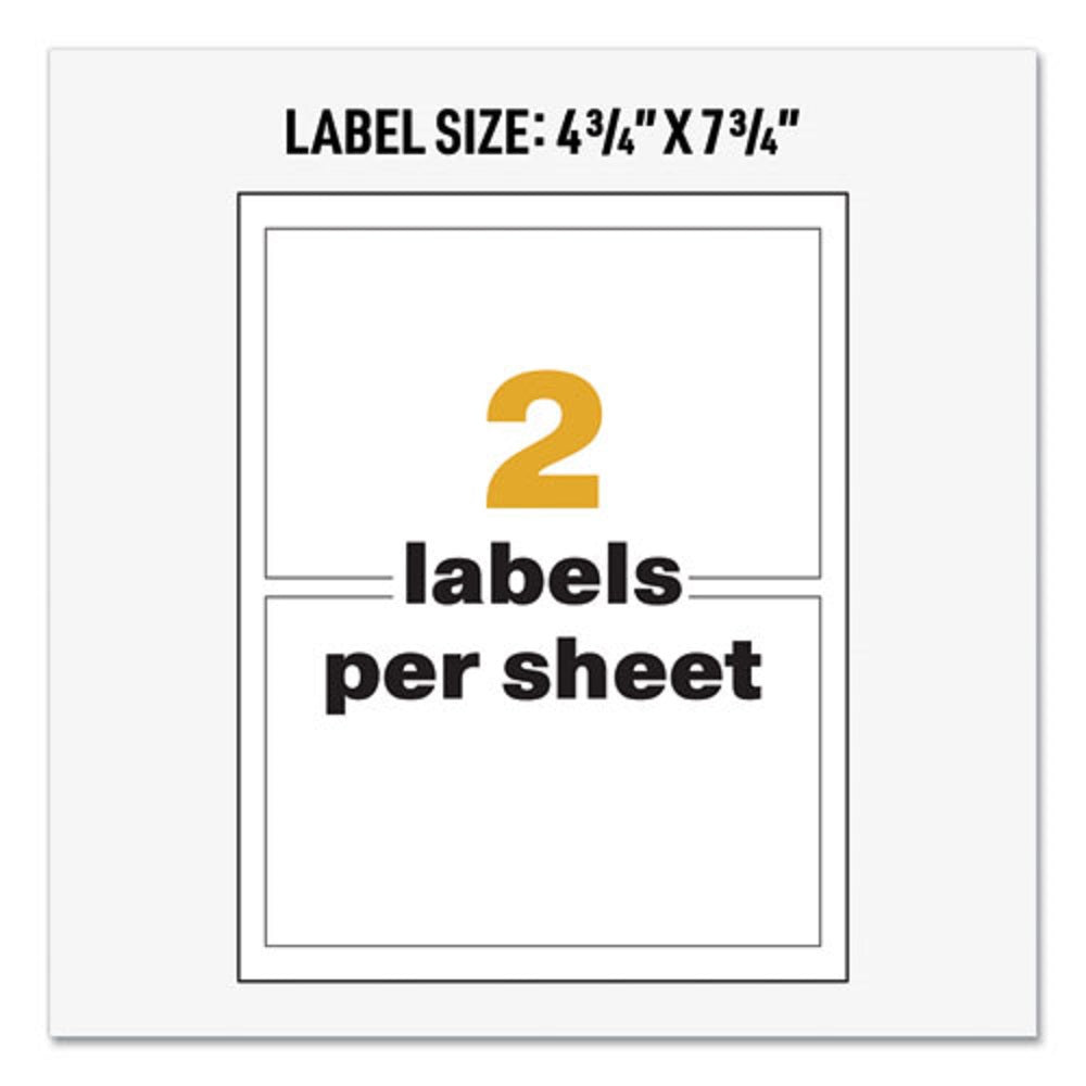 ULTRA DUTY GHS CHEMICAL WATERPROOF & UV RESISTANT LABELS - WHITE