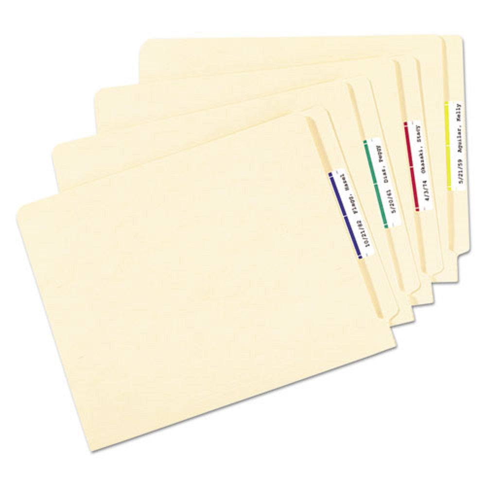 REMOVABLE FILE FOLDER LABELS W/ SURE FEED TECHNOLOGY - WHITE