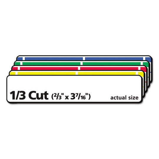 REMOVABLE FILE FOLDER LABELS W/ SURE FEED TECHNOLOGY - WHITE