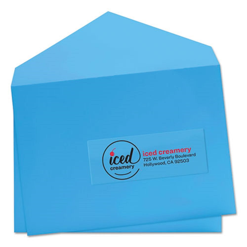 EASY PEEL MAILING LABELS W/ SURE FEED TECHNOLOGY, INKJET/LASER PRINTERS - GLOSSY CLEAR