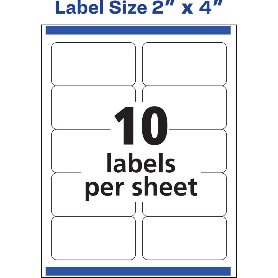 GLOSSY CLEAR EASY PEEL MAILING LABELS W/ SURE FEED TECHNOLOGY, INKJET/ LASER PRINTERS - CLEAR