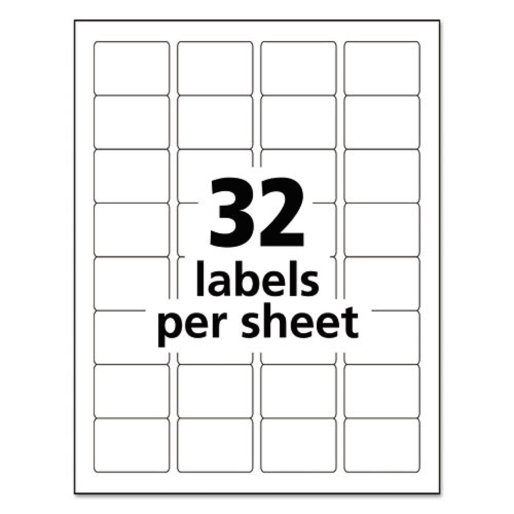 DURABLE PERMANENT ID LABELS W/ TRUE BLOCK TECHNOLOGY, LASER PRINTER - WHITE