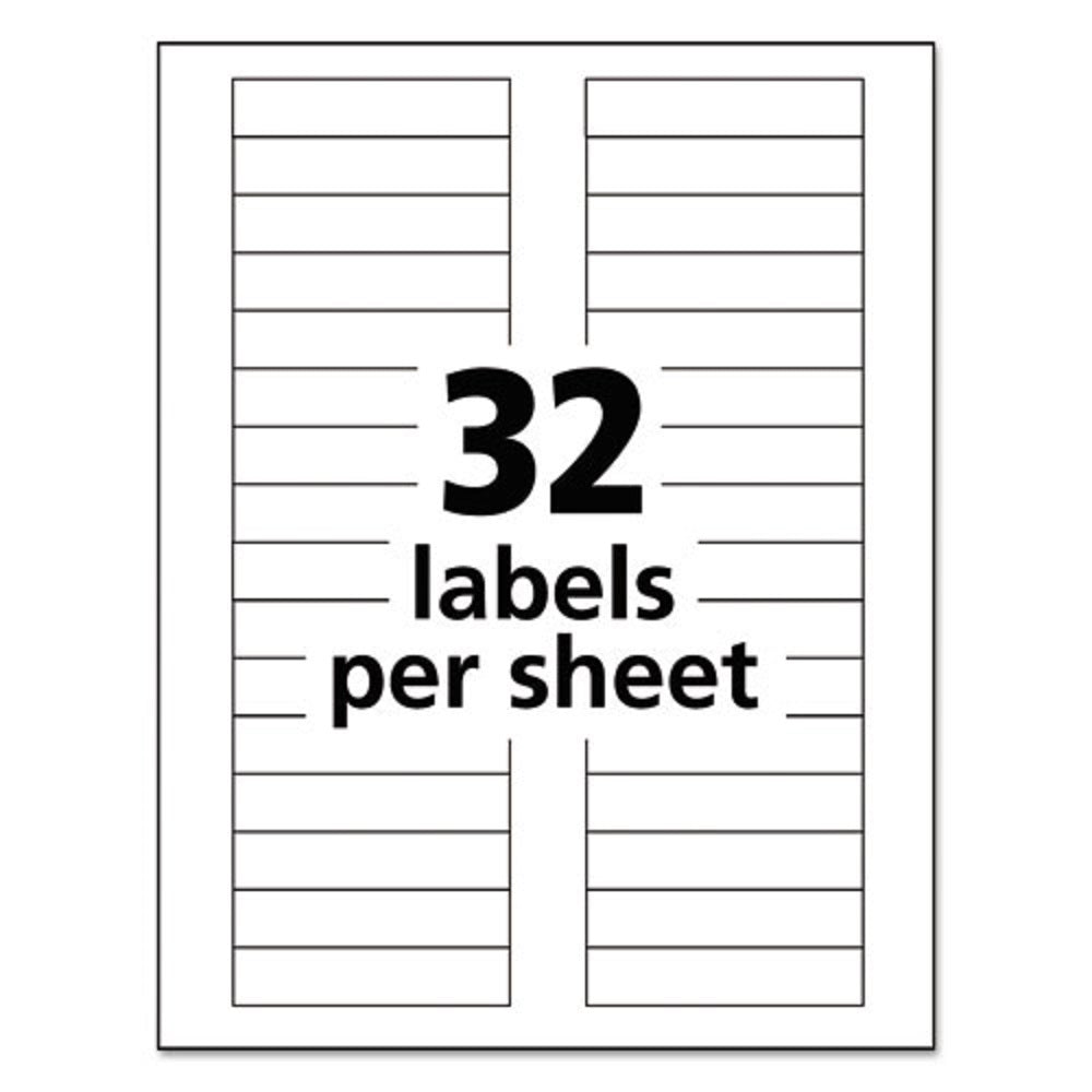 DURABLE PERMANENT ID LABELS W/ TRUE BLOCK TECHNOLOGY, LASER PRINTERS - WHITE