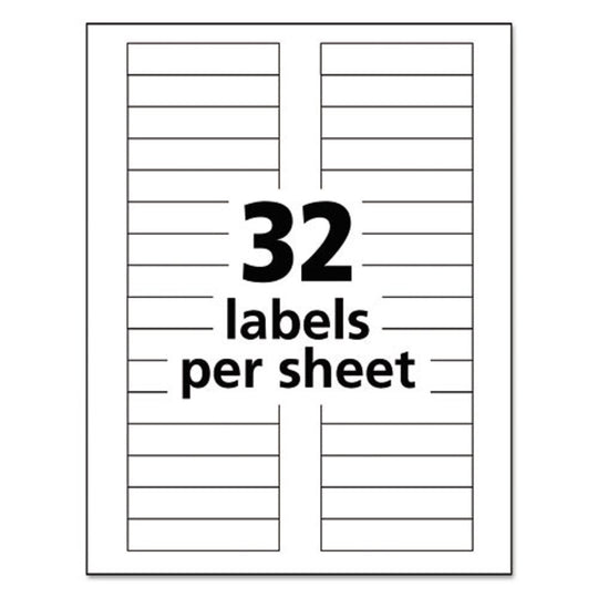 DURABLE PERMANENT ID LABELS W/ TRUE BLOCK TECHNOLOGY, LASER PRINTERS - WHITE