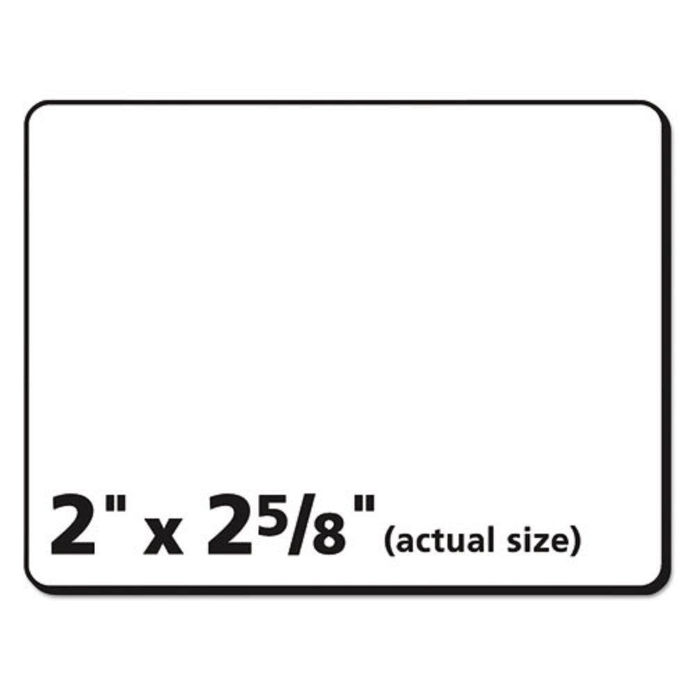 DURABLE PERMANENT ID LABELS W/ TRUE BLOCK TECHNOLOGY, LASER PRINTERS - WHITE