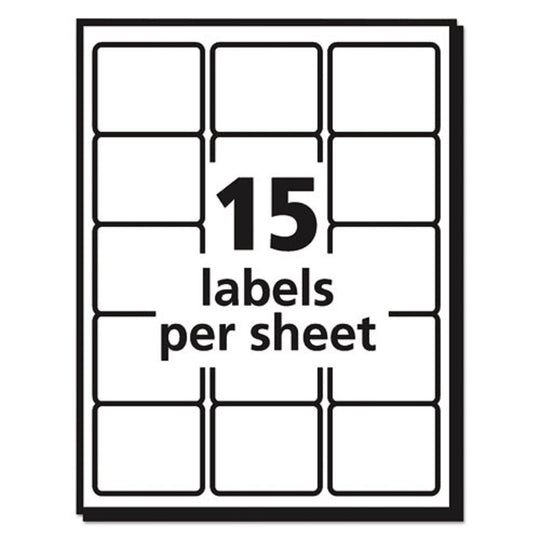 DURABLE PERMANENT ID LABELS W/ TRUE BLOCK TECHNOLOGY, LASER PRINTERS - WHITE