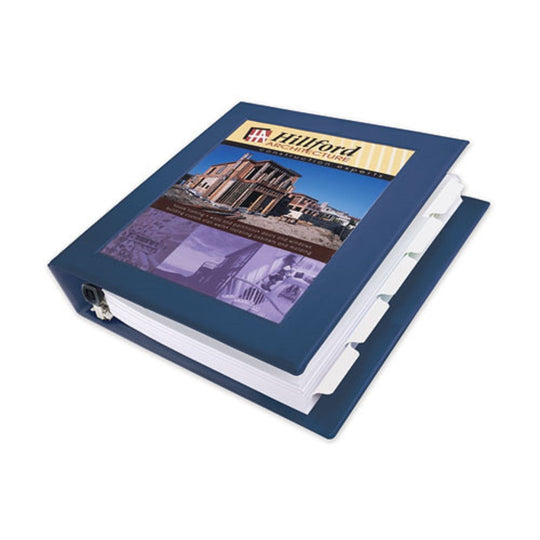 FRAMED VIEW HEAVY DUTY BINDERS - NAVY BLUE