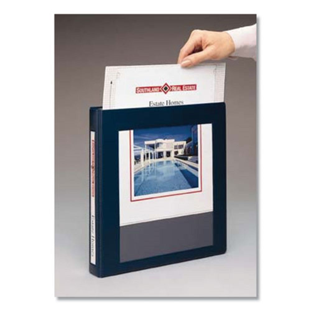 FRAMED VIEW HEAVY DUTY BINDERS - NAVY BLUE