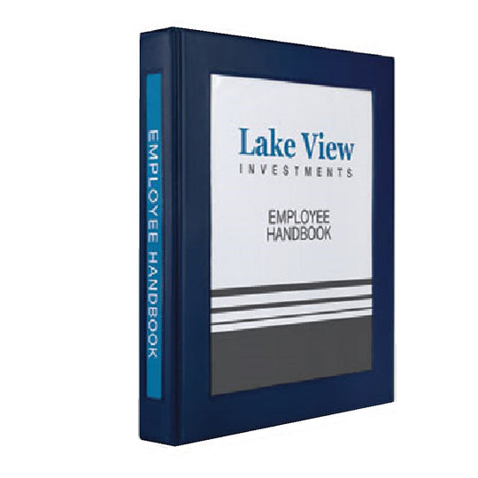 HEAVY-DUTY FRAMED VIEW 3-RING BINDER - NAVY BLUE