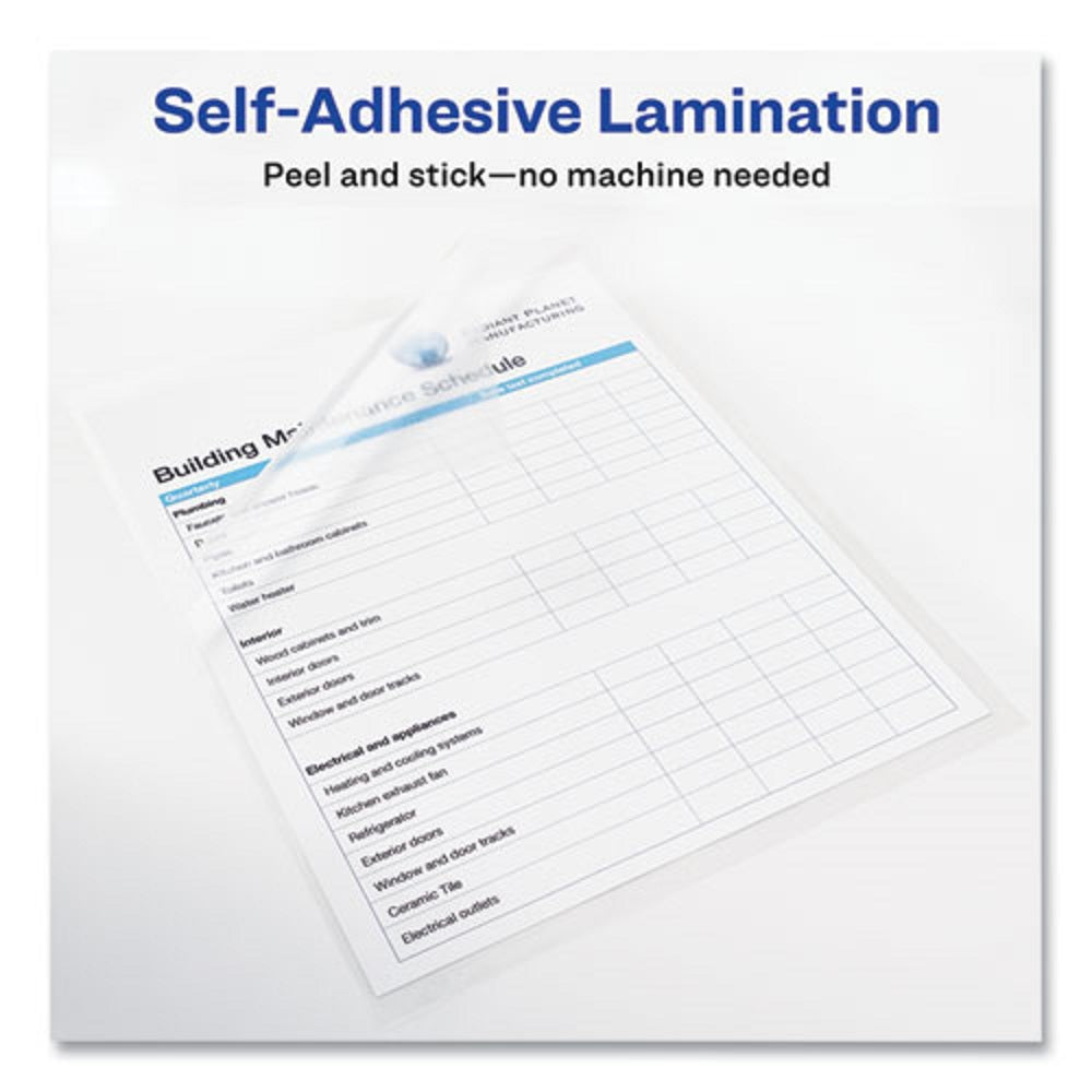 AVERY SELF-ADHESIVE LAMINATION