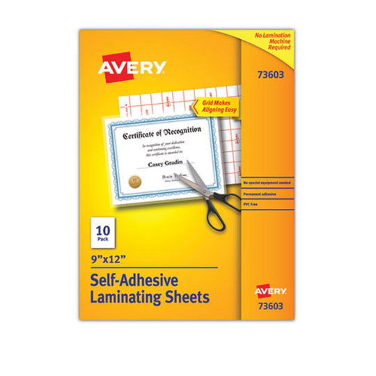 CLEAR SELF ADHESIVE LAMINATING SHEETS - MATTE CLEAR