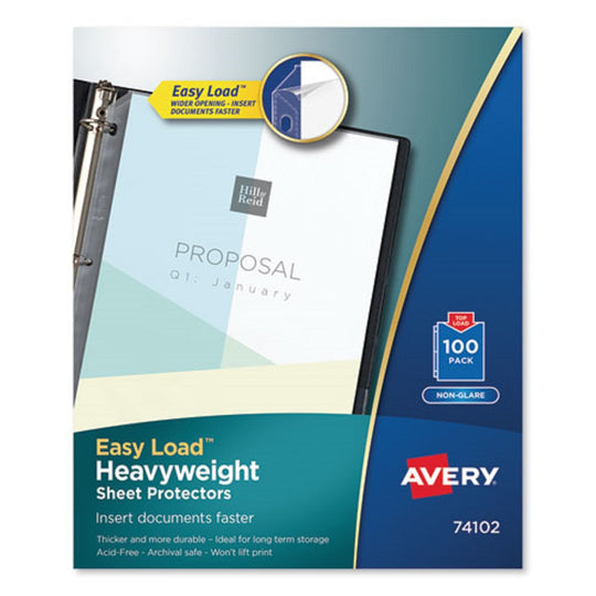 HEAVY WEIGHT TOP LOAD SHEET PROTECTORS - LETTER