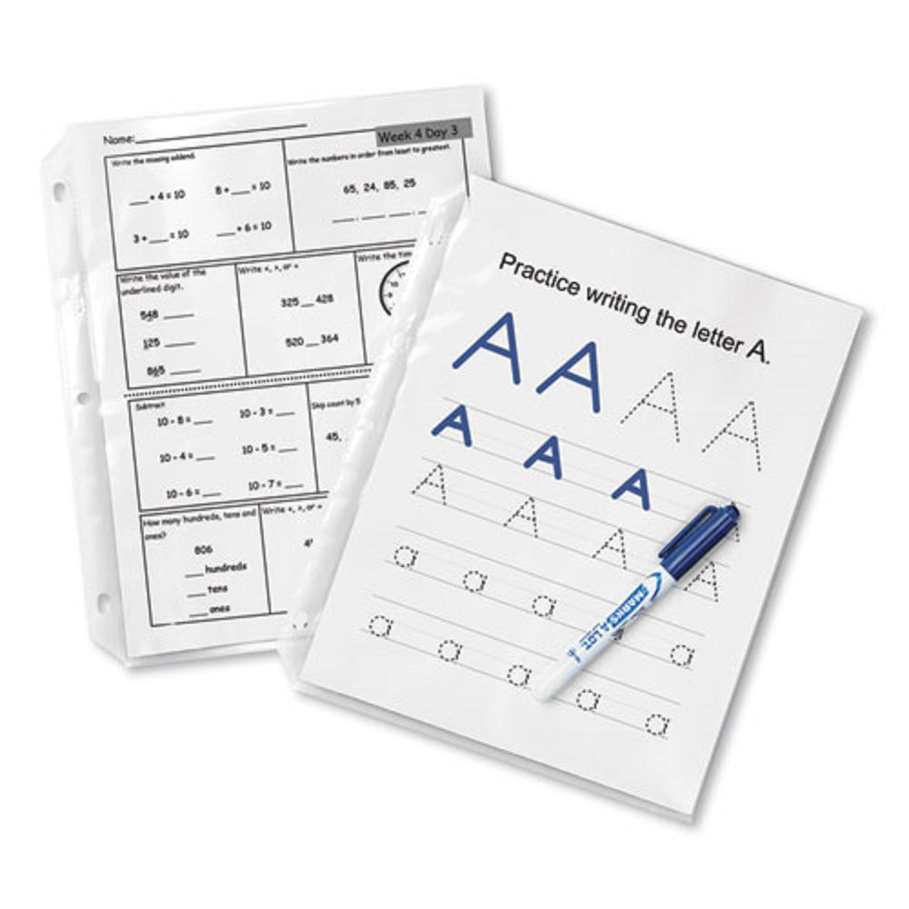 TOP-LOAD POLY SHEET PROTECTORS - HEAVY GAUGE  - NONGLARE