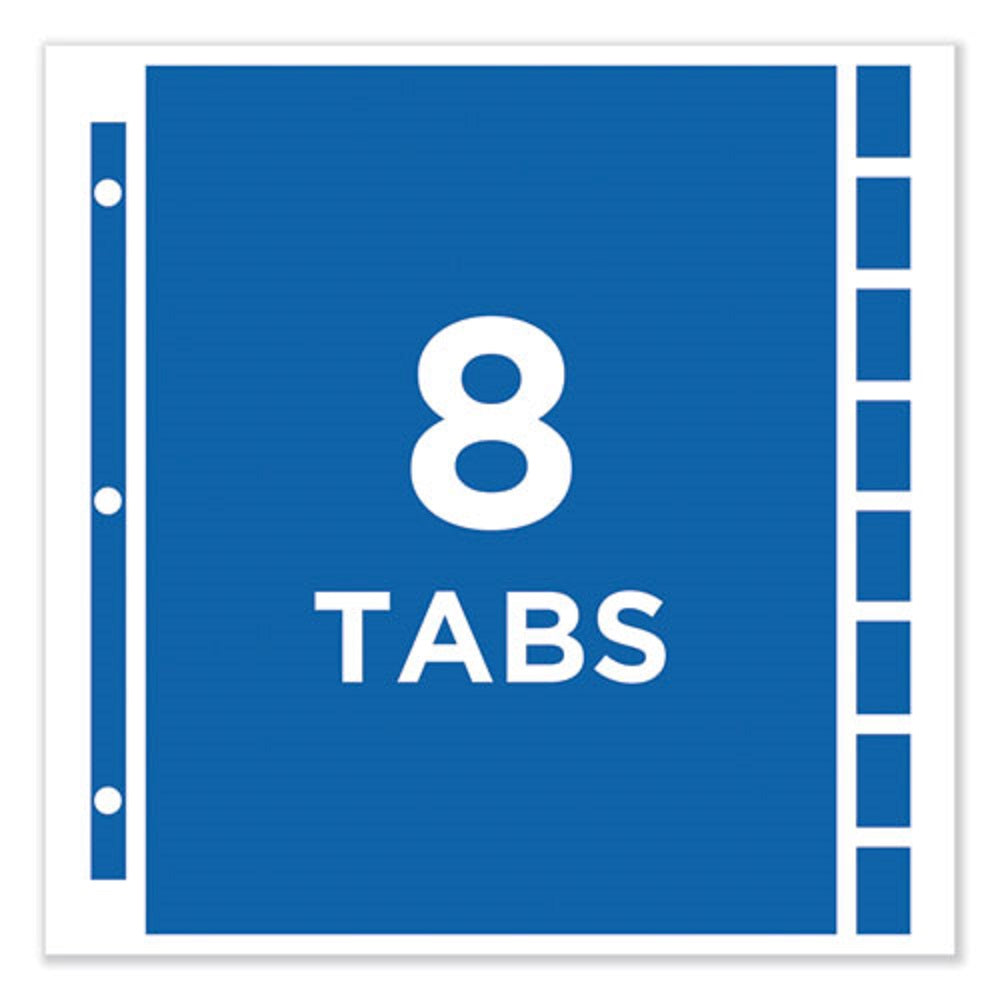 PROTECT'N TAB TOP LOAD CLEAR SHEET PROTECTORS W/ EIGHT TABS - LETTER