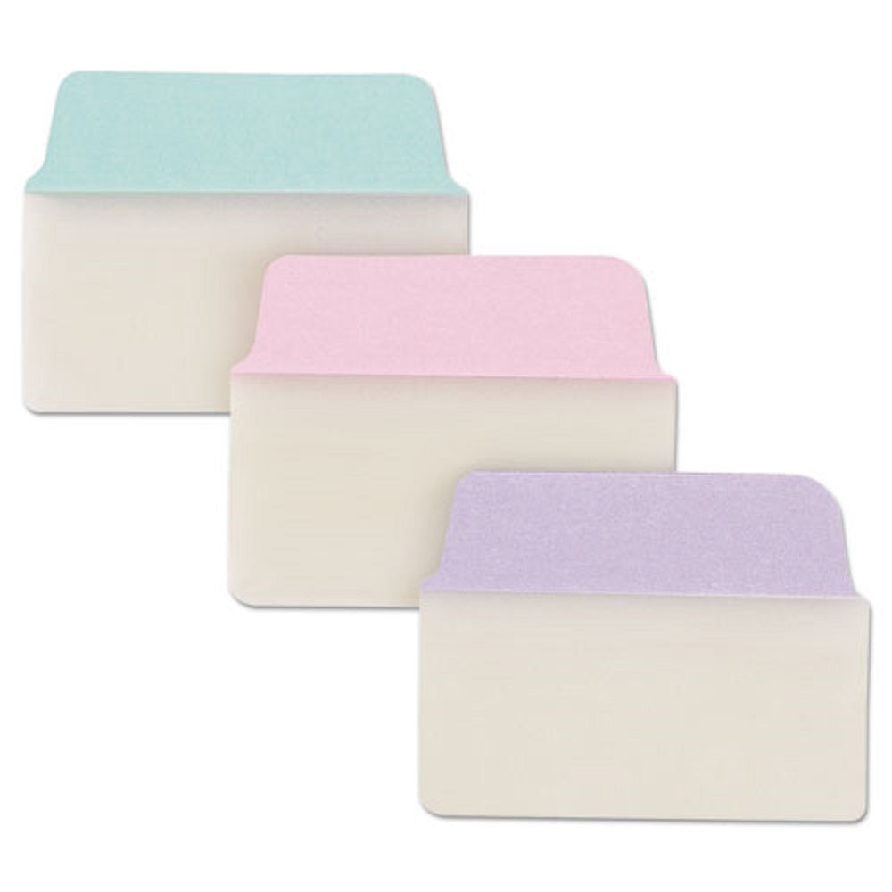 ULTRA TABS REPOSITIONABLE STANDARD TABS, 1/5-CUT - ASSORTED PASTELS