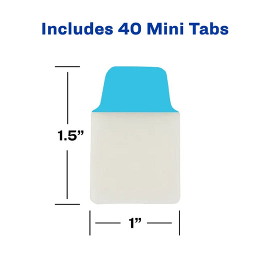 AVERY MINI ULTRA TABS - ASSORTED PRIMARY COLORS