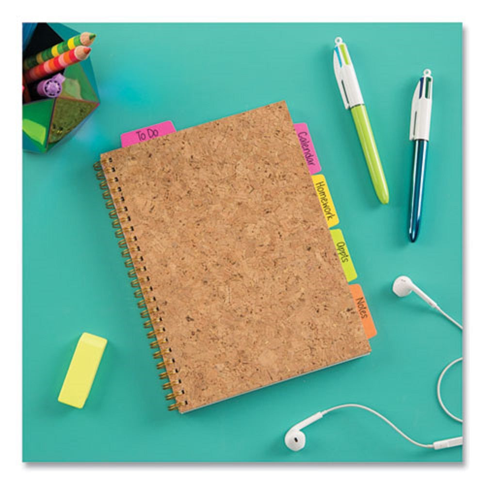 ULTRA TABS, REPOSISTIONABLE MARGIN TABS - ASSORTED NEON COLORS