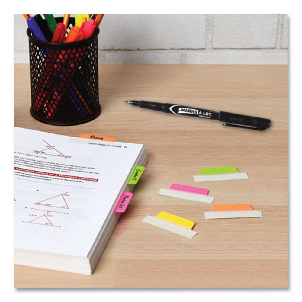 ULTRA TABS, REPOSISTIONABLE MARGIN TABS - ASSORTED NEON COLORS