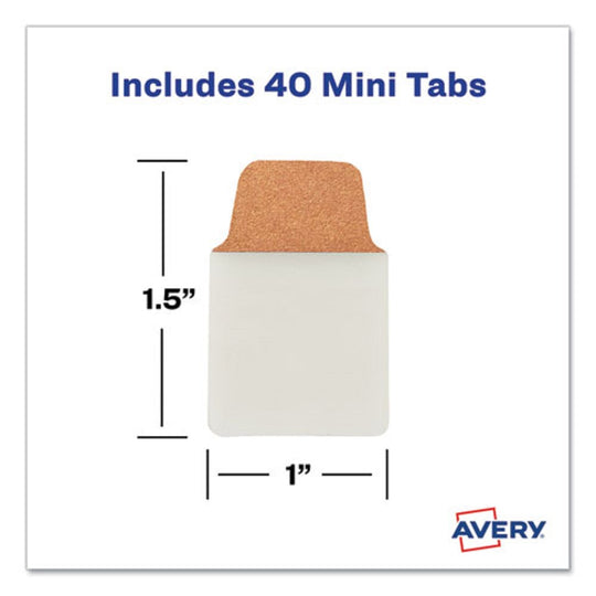 AVERY ULTRA TABS METALIC COLORSS - 2 SIDED MINI TABS