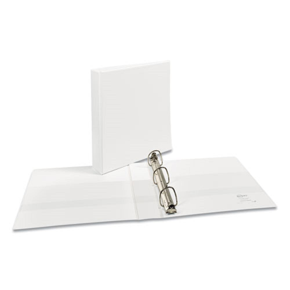 DURABLE VIEW BINDER W/DURAHINGE AND EZD RINGS - WHITE