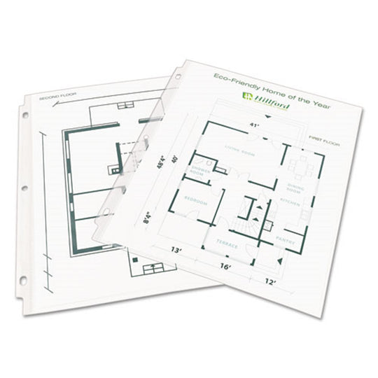 TOP LOAD RECYCLED POLYPROPYLENE SHEET PROTECTOR - CLEAR