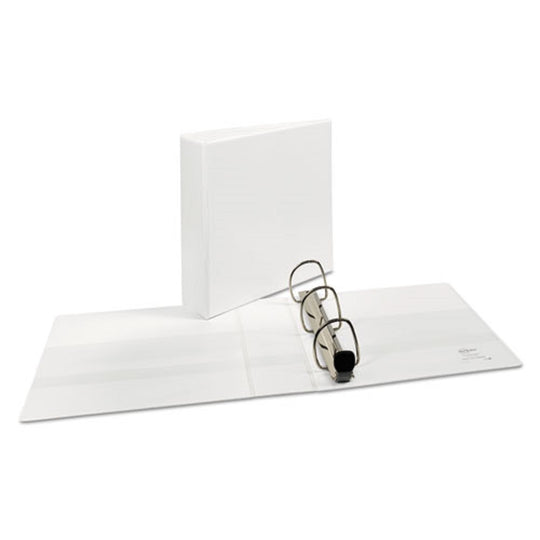 HEAVY-DUTY VIEW 3 RING BINDER - WHITE