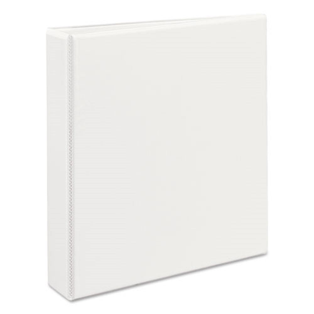 HEAVY-DUTY VIEW BINDER W/ DURAHINGE & ONE TOUCH EZD RINGS - WHITE