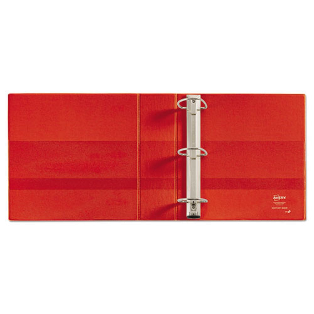 HEAVY-DUTY VIEW 3 RING BINDER - RED