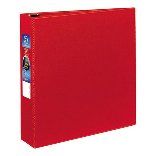 HEAVY-DUTY BINDER - ONE TOUCH RINGS - DURAHINGE - RED