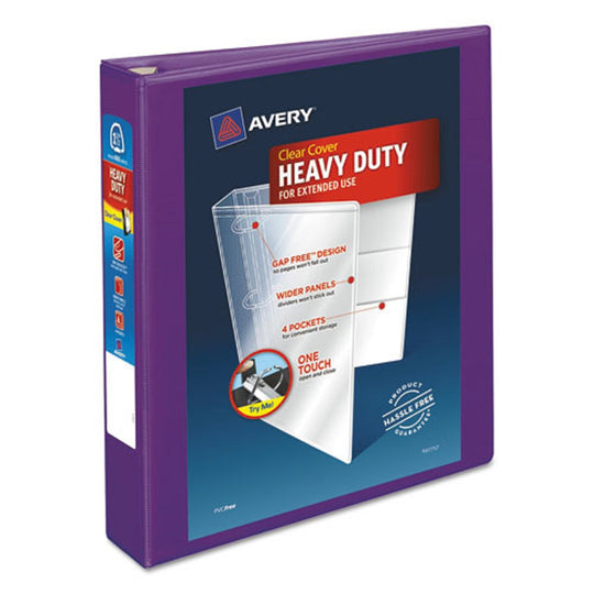 HEAVY-DUTY VIEW BINDERS - LOCKING ONE TOUCH EZD RINGS