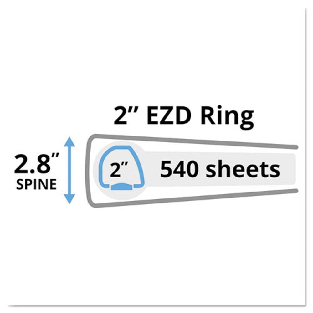 HEAVY-DUTY NON-VIEW BINDER W/ DURAHINGE & ONE TOUCH EZD RINGS - GREEN