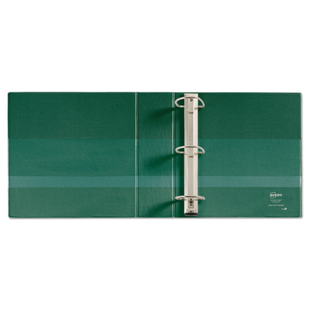 HEAVY-DUTY NON-VIEW BINDER W/ DURAHINGE & LOCKING ONE TOUCH EZD RINGS - GREEN