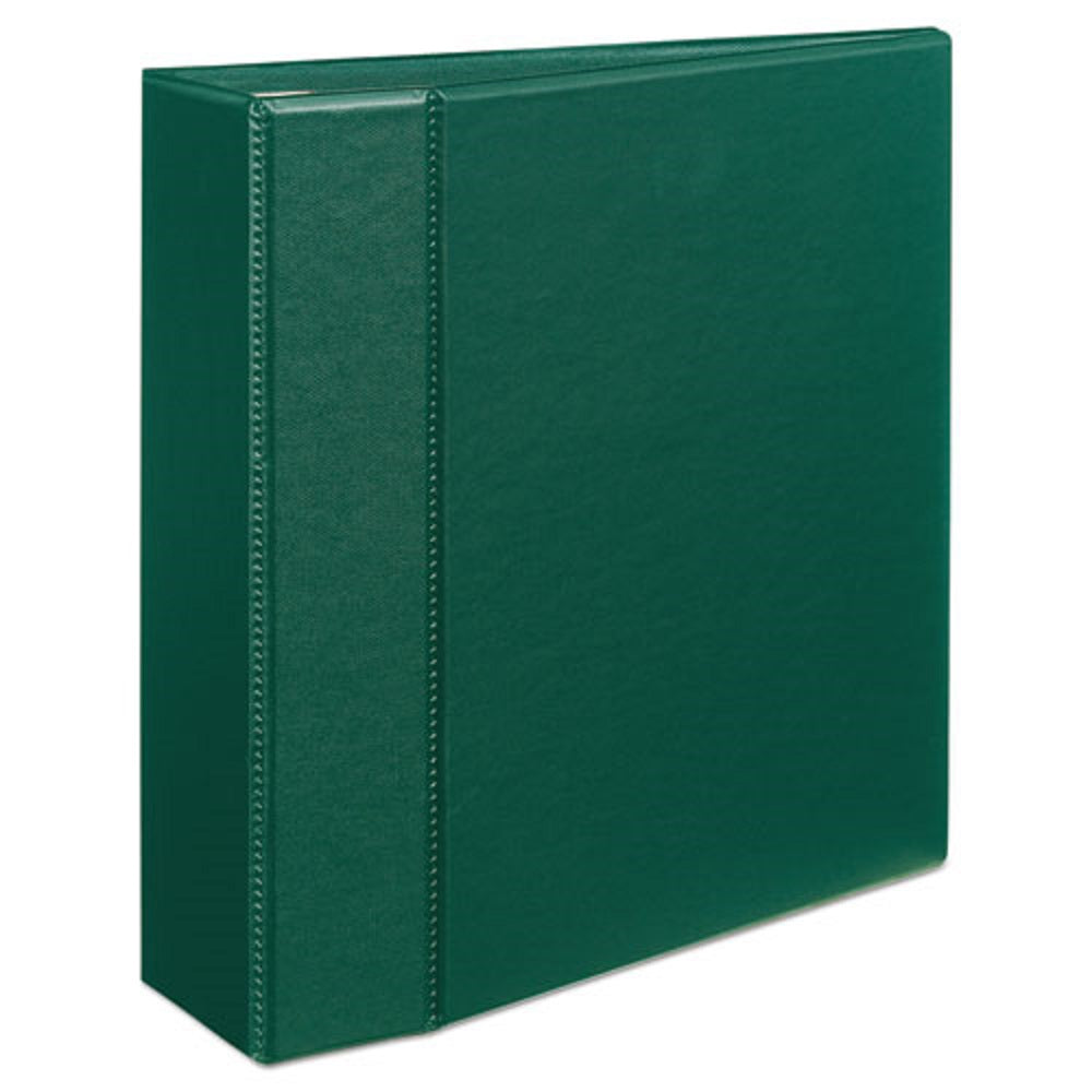 HEAVY-DUTY NON-VIEW BINDER W/ DURAHINGE & LOCKING ONE TOUCH EZD RINGS - GREEN