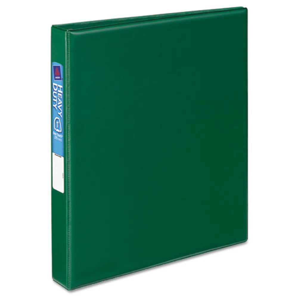 HEAVY DUTY NON-VIEW BINDER  - ONE TOUCH RINGS - GREEN