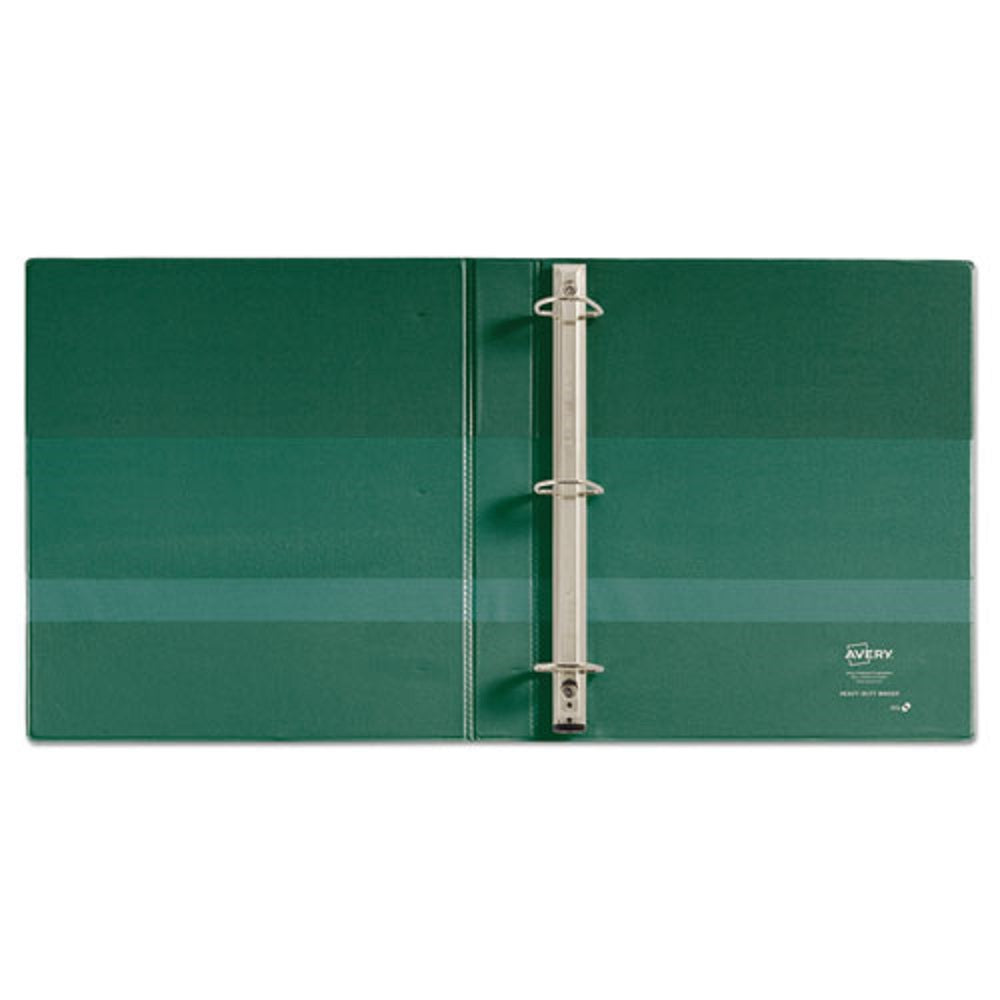 HEAVY DUTY NON-VIEW BINDER  - ONE TOUCH RINGS - GREEN