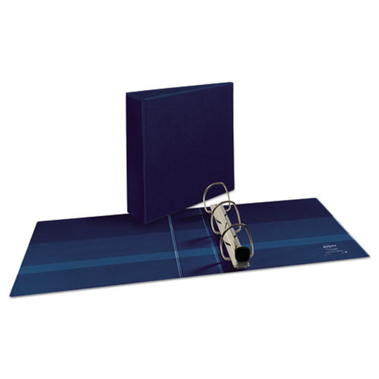 HEAVY-DUTY VIEW 3 RING BINDER - NAVY BLUE