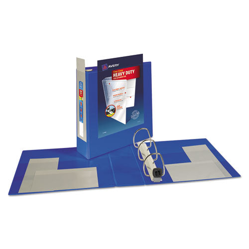 HEAVY DUTY VIEW BINDERS - LOCKING ONE TOUCH EZD RINGS - PACIFIC BLUE