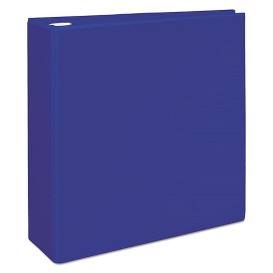 HEAVY-DUTY VIEW BINDER W/ DURAHINGE & LOCKING ONE TOUCH EZD RINGS - PACIFIC BLUE