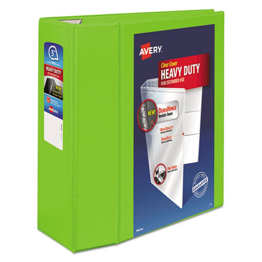 HEAVY-DUTY VIEW BINDER W/ DURAHINGE & LOCKING ONE TOUCH RINGS