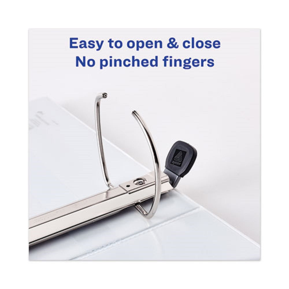 HEAVY-DUTY VIEW BINDER W/ DURAHINGE & LOCKING ONE TOUCH RINGS