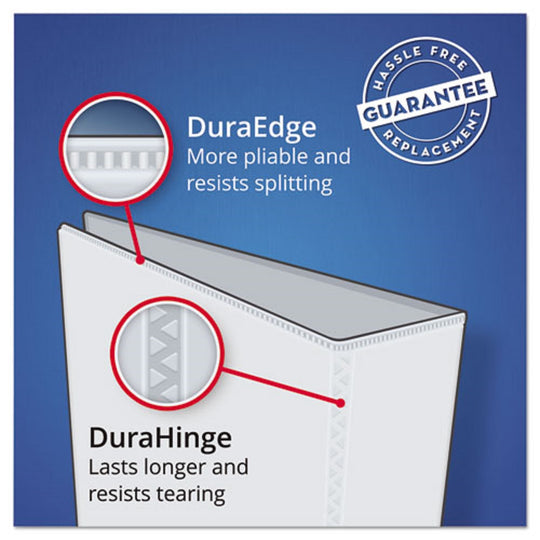 HEAVY-DUTY BINDER - ONE TOUCH RINGS - DURAHINGE - BLUE