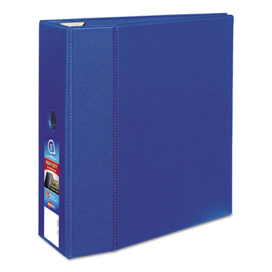 HEAVY DUTY NON-VIEW BINDER W/ DURAHINGE, LOCKING ONE TOUCH EZD RINGS & THUMB NOTCH - BLUE