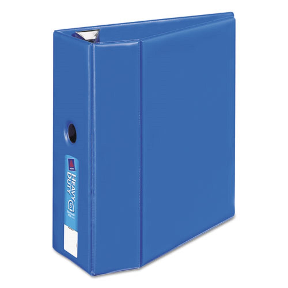 HEAVY DUTY NON-VIEW BINDER W/ DURAHINGE, LOCKING ONE TOUCH EZD RINGS & THUMB NOTCH - BLUE