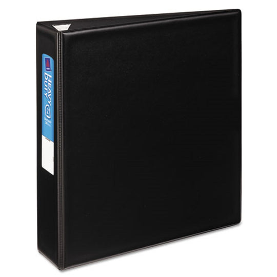 HEAVY-DUTY NON-VIEW BINDER W/ DURAHINGE & ONE TOUCH EZD RINGS - BLACK