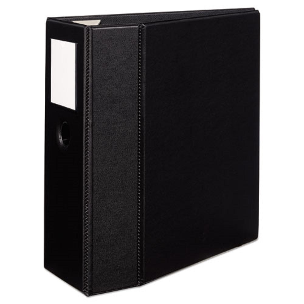 HEAVY-DUTY NON-VIEW BINDER, DURAHINGE, THREE LOCKING ONE TOUCH EZD RINGS - BLACK