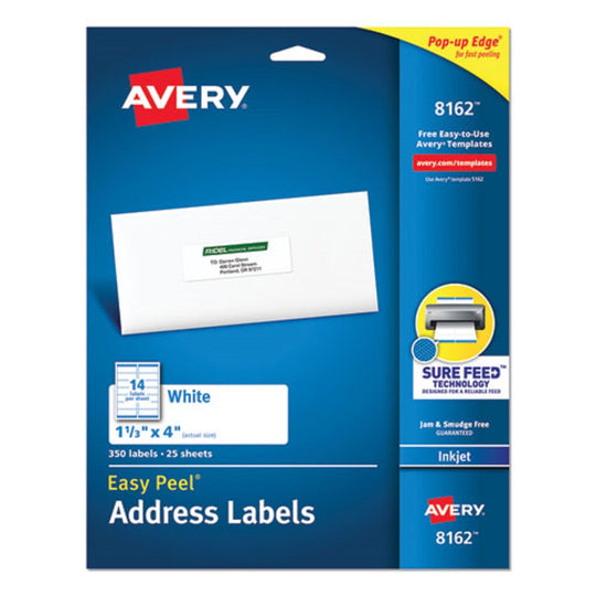 EASY PEEL WHITE INKJET MAILING LABELS