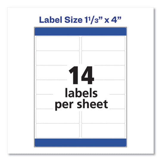 EASY PEEL WHITE INKJET MAILING LABELS