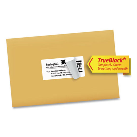 TRUEBLOCK SHIPPING LABELS - WHITE