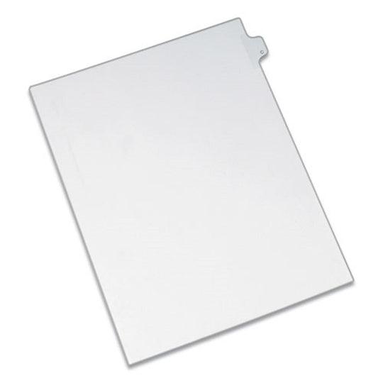 PREPRINTED LEGAL EXHIBIT SIDE TAB INDEX DIVIDERS, ALLSTATE STYLE, 26 TAB - WHITE