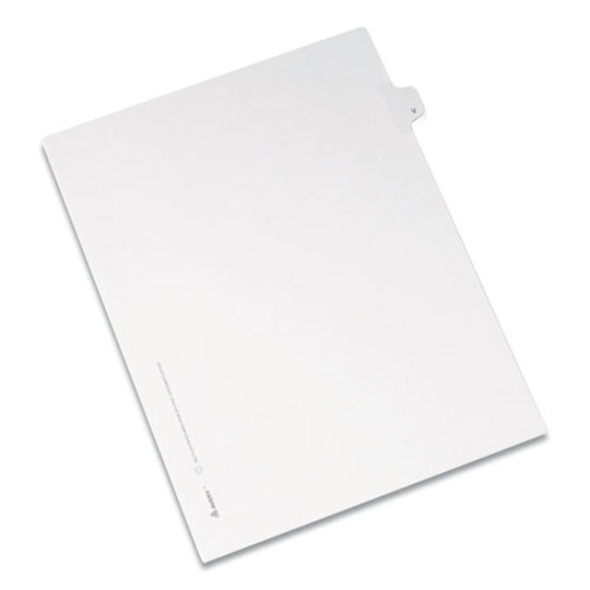 PREPRINTED LEGAL EXHIBIT SIDE TAB INDEX DIVIDERS, ALLSTATE STYLE, 26 TAB - WHITE